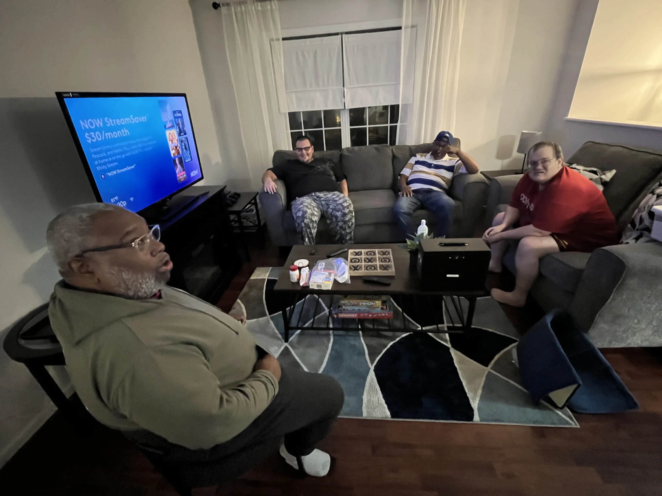 Member receiving support with daily tasks